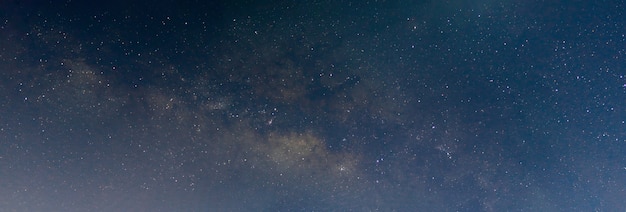 写真 夜景天の川パノラマ背景