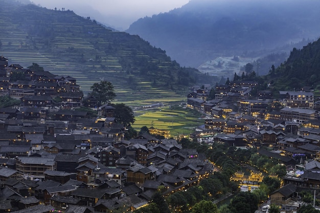 night scenery of guizhou