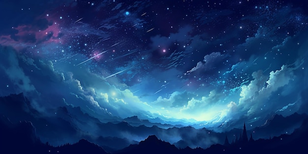 Night sky background