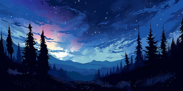 Night sky background