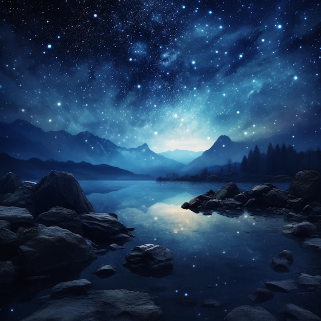 A night sky full of stars beautiful wallpaper