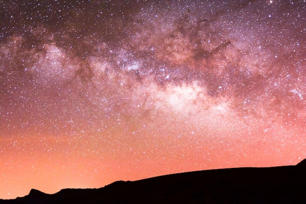 夜空の写真闇の惑星と星