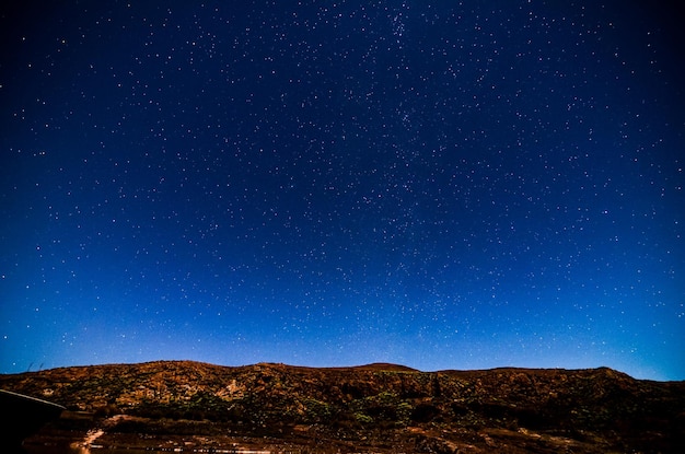 夜空の写真闇の惑星と星