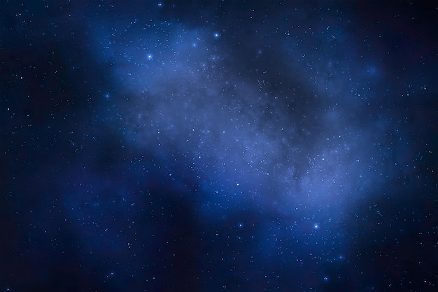 Night sky space background with stars, blue galaxy, infinite\
universe