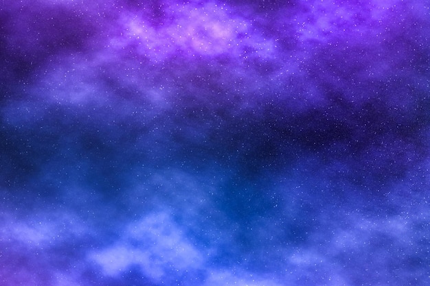 Night sky stars background nebula clouds in cosmos