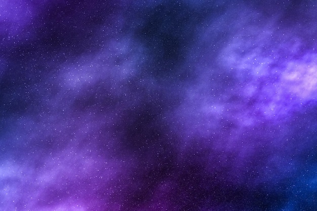 Night sky stars background nebula clouds in cosmos