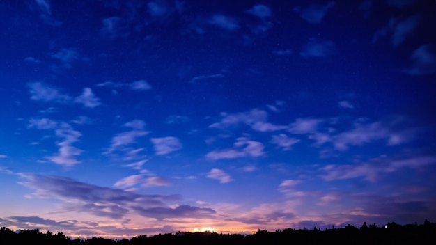 night sky sunset landscape nature background