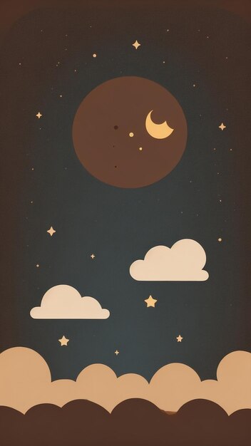 Page 15  Free and customizable aesthetic moon wallpaper templates