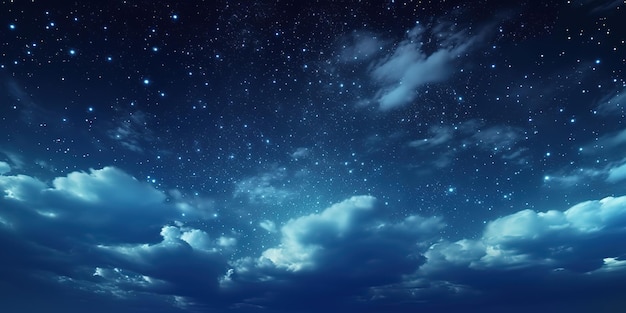 night sky with clouds background