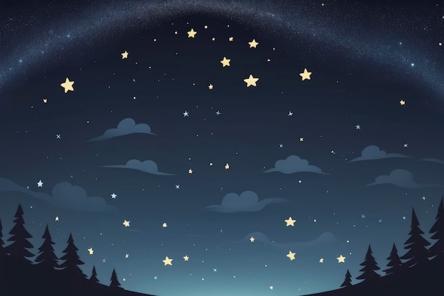 night sky with star