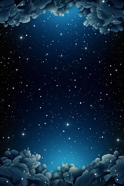 a night sky with stars and clouds