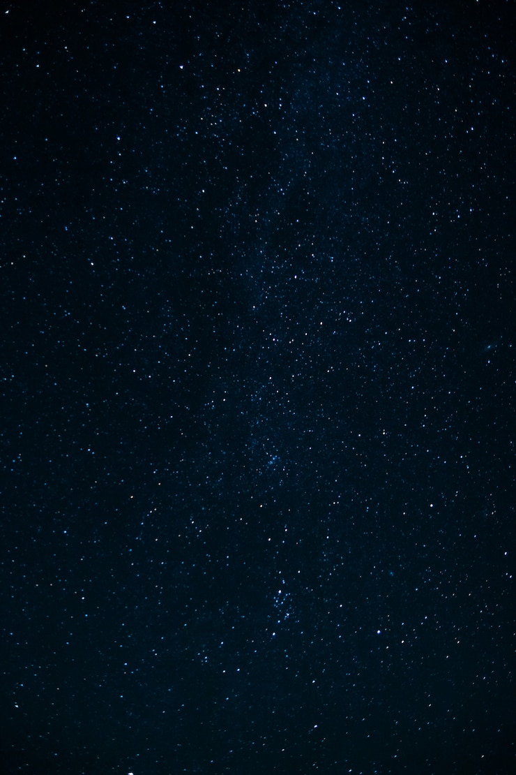 Photo night sky with stars and milky way 