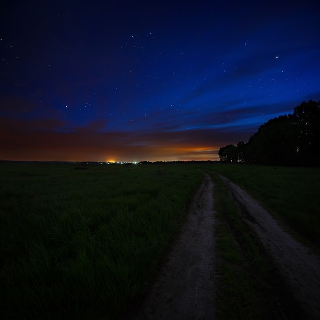 Night sky with the stars