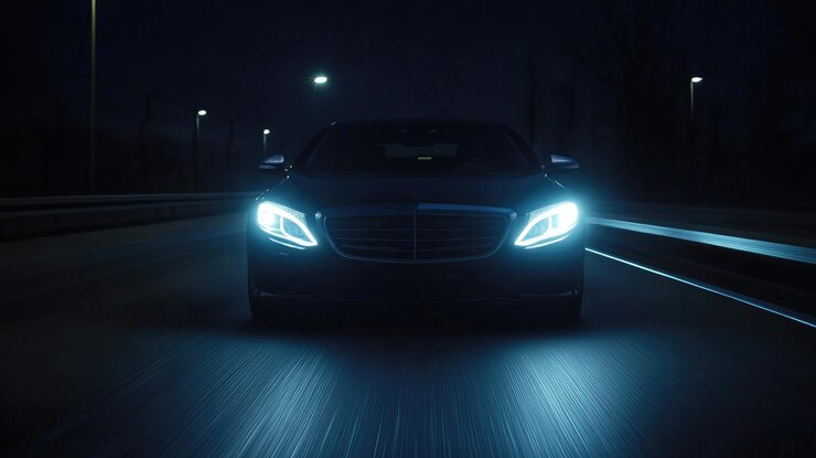 Ночная скорость LEDLit Спортивный автомобиль гонки вперед