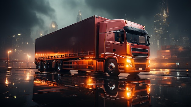 Night trucking levert vracht aan stalen magazijn