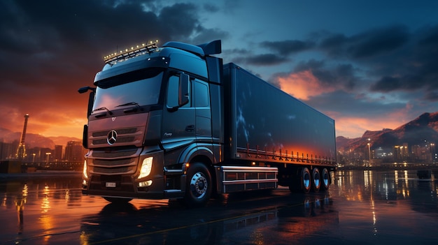 Night trucking levert vracht aan stalen magazijn