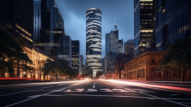 Night view of 120 Collins Street