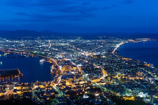 Night view from Mount Hakodate