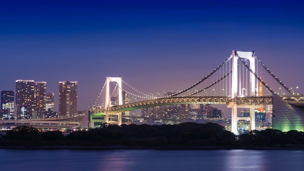 Night View of Rainbow Bridge