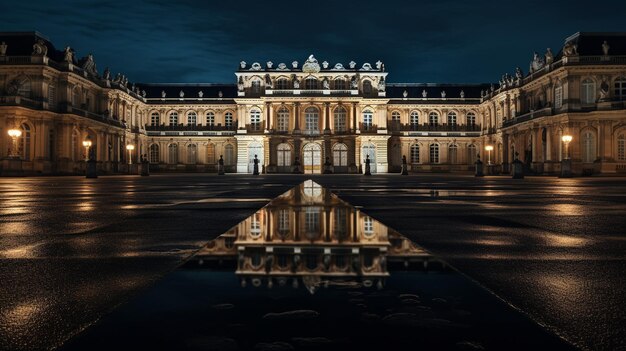 Night view of Versailles Palace