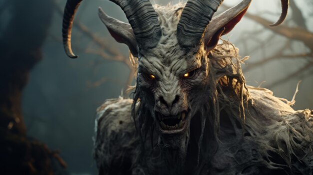 nightmare creature a scary and creepy goatinspired nightmare