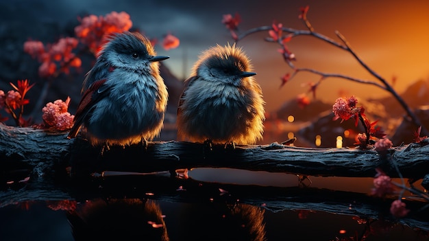 Nighttime Avian Rest in 4K