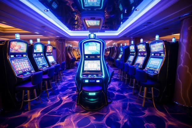 Nighttime Extravaganza Unveiling Celebrity Cruises Exclusive Casino Machines in Rome Italy