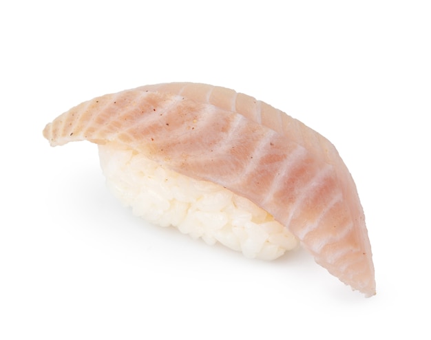 Кусок суши нигири, изолированные на белом фоне