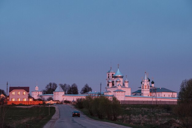 Nikitsky Monastery in PereslavlZalessky at sunset