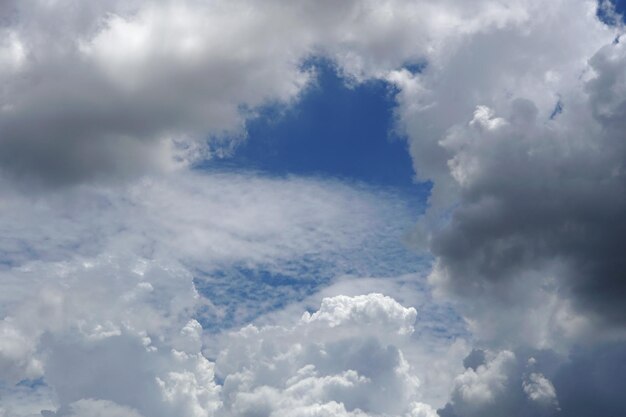 空の背景にニンバス雲