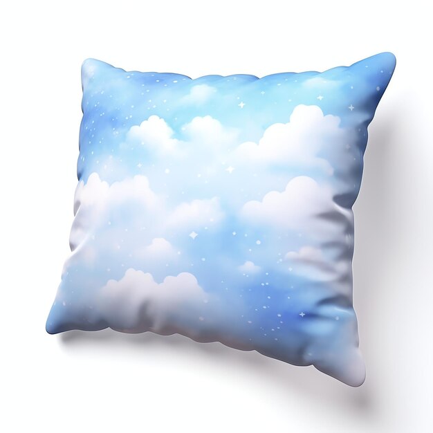 Photo nimbus pillow fantasy sky night gazing watercolor
