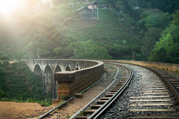 Photo the nine arches bridge near ella sri lanka