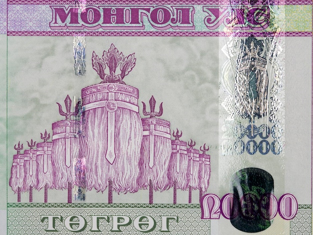 Nine White Banner from Mongolian money