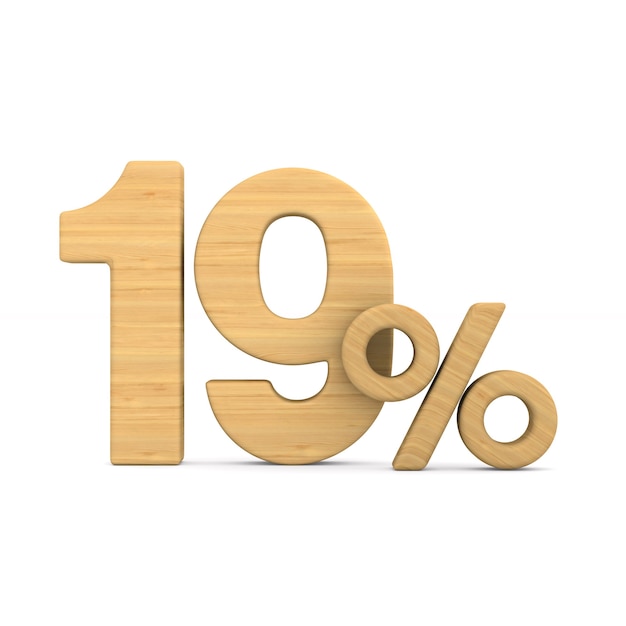 흰색에 19 %