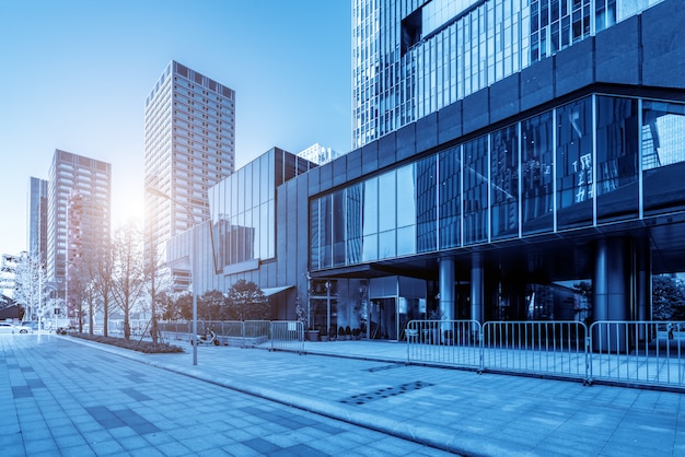 Photo ningbo city commercial building office building