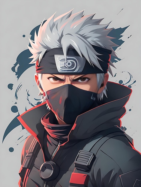 Ninja anime character generated by ai
