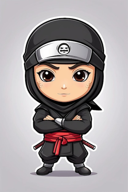 Ninja Chibi Mascot Logo Design