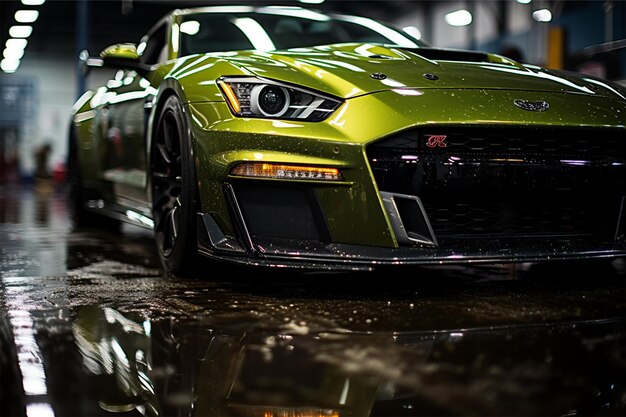 Nissan Gtr in Showroom detail macro lens