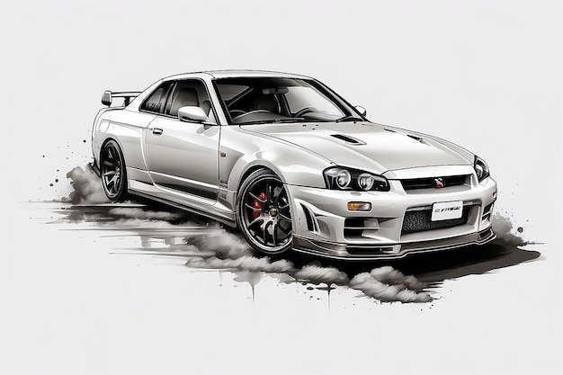 Photo nissan gtr34 skyline sticker background