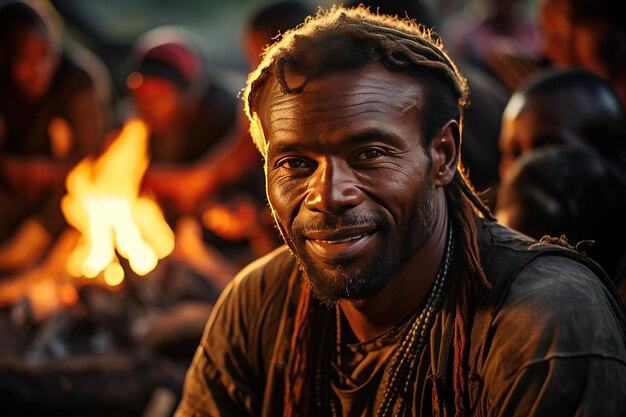 Photo nivanuatu people on the island of rah lava in the torba province of vanuatugenerated with ai