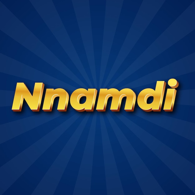 Nnamdi text effect gold jpg attractive background card photo