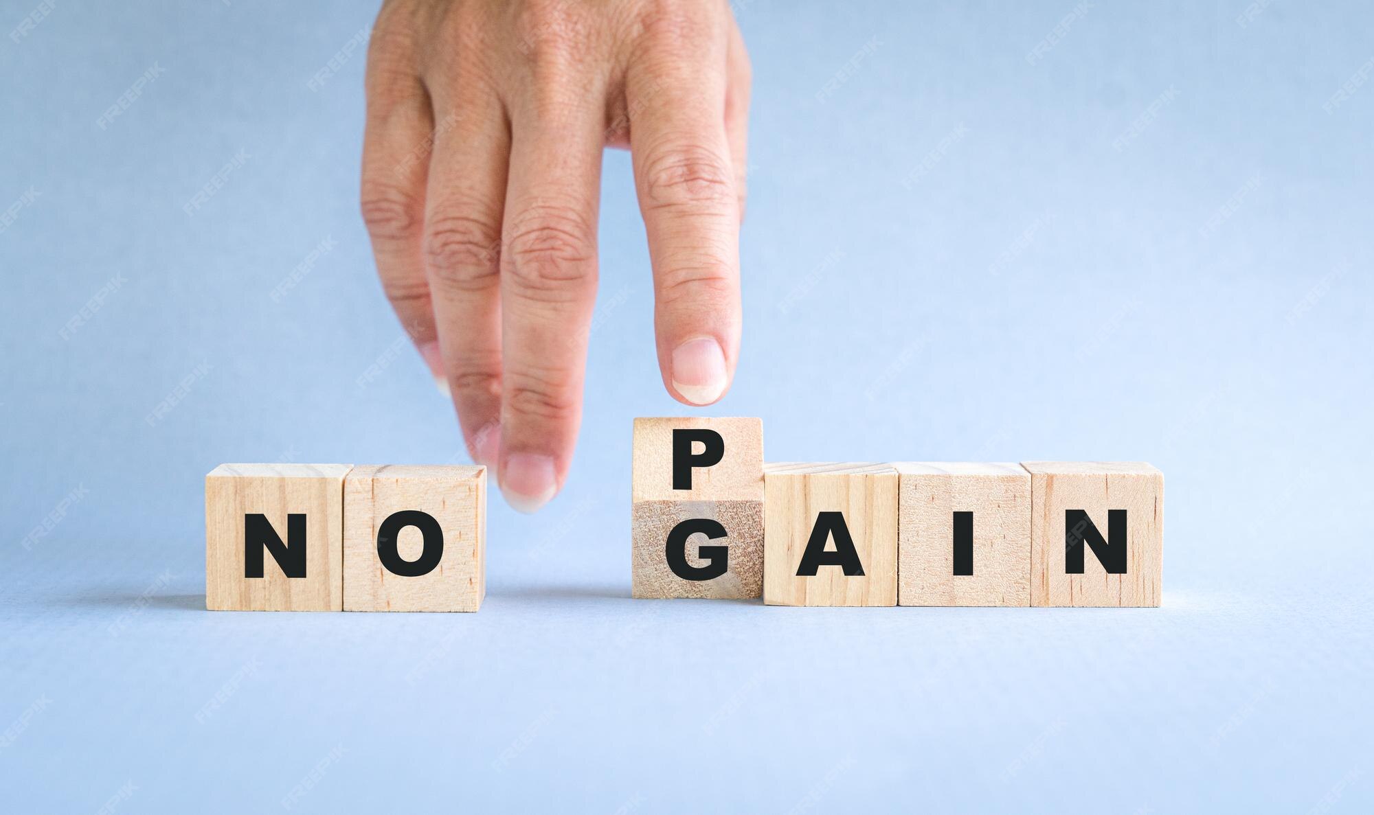 Premium Photo | No pain no gain concept