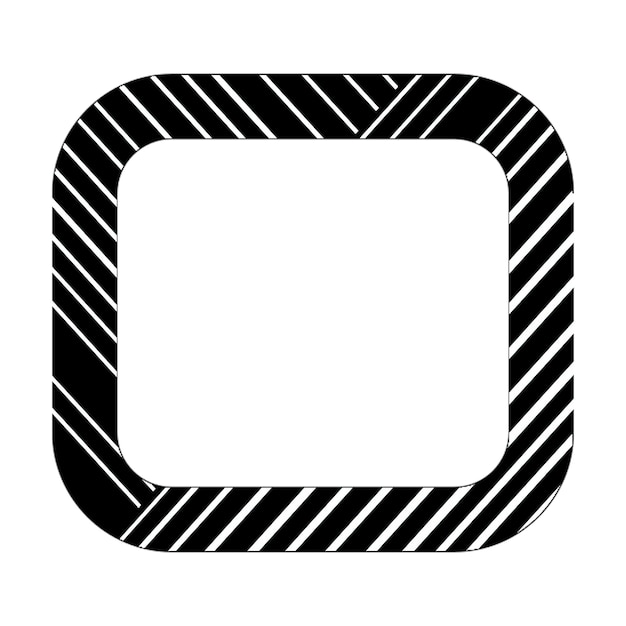 no people icon black white diagonal lines