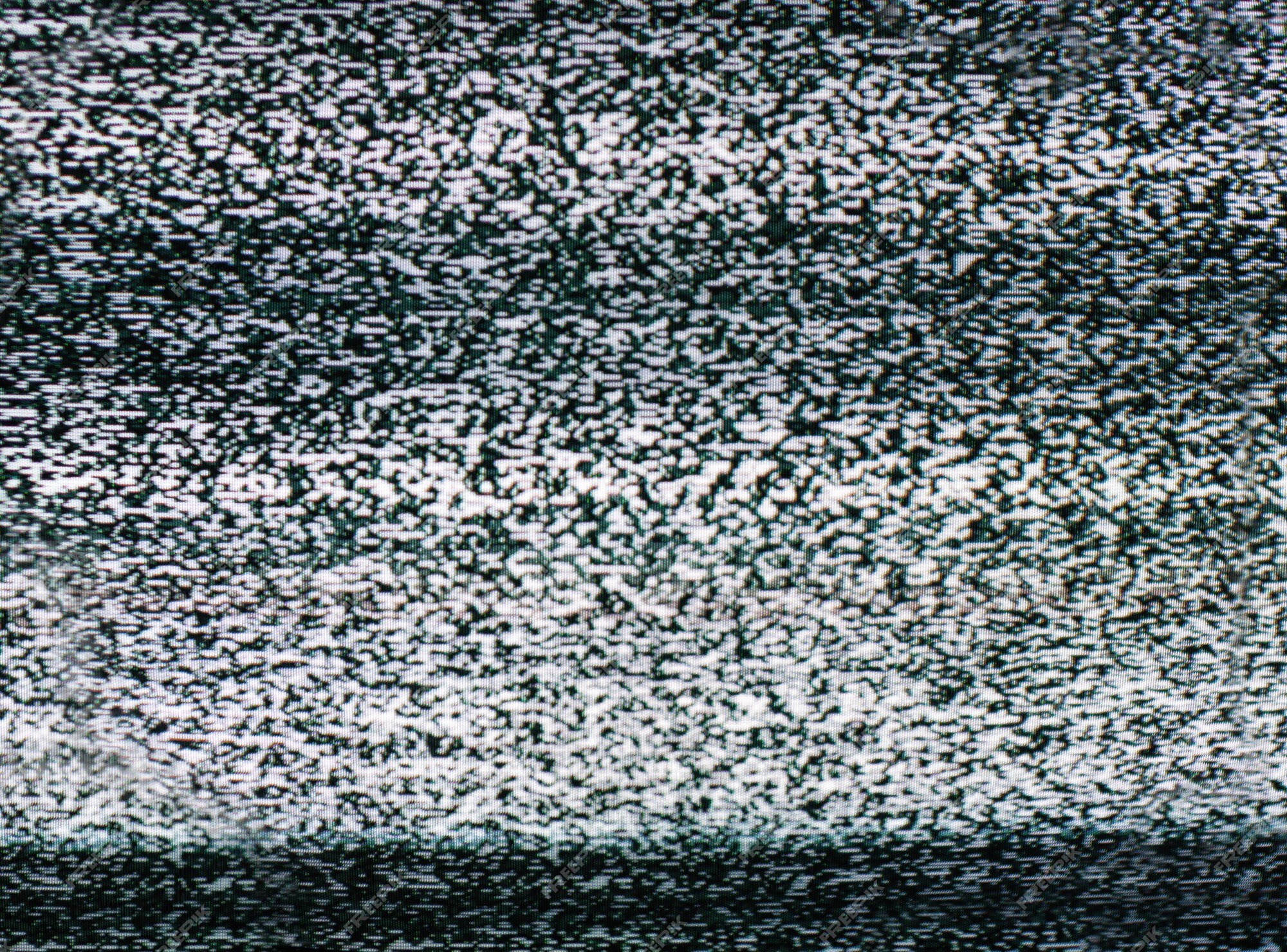 Analog TV signal with glitching effect. , Stock Video