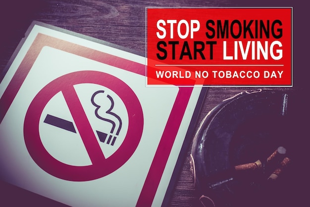 No smoking and World No Tobacco Day