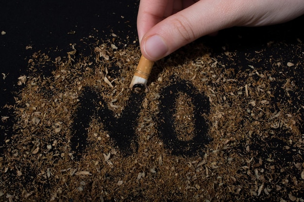 No Tobacco Day poster for say no smoking concept