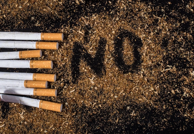 No Tobacco Day-poster voor bijvoorbeeld niet-roken-concept