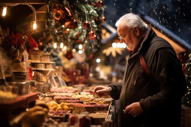 Noel dwaalt door een bruisende kerstmarkt
