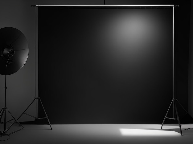 Photo noir elegance black studio room background for montage and fusion v6