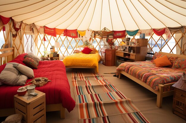 Photo nomadic harmony yurt tent photo